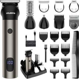 De Solimpia 7-in-1 Baardtrimmer Mannen - Trimmer voor Baard en Lichaam - Incl. 6 opzetstukken - Bodygroomer Mannen - Bodytrimmer Heren - Haar trimmer - Tondeuse - 0.5-15MM - Neus en Oor - Baard Machine - Multigroomer in één oogopslag