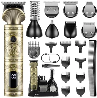 Baard, Haar en Grooming Trimmer - LED Display - 6 in 1 - Draadloos