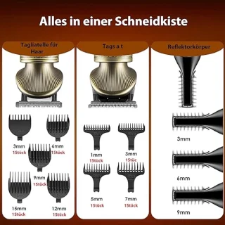 Baard, Haar en Grooming Trimmer - LED Display - 6 in 1 - Draadloos