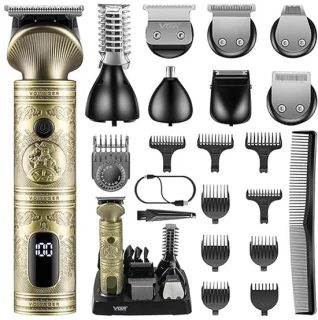 Baard, Haar en Grooming Trimmer - LED Display - 6 in 1 - Draadloos