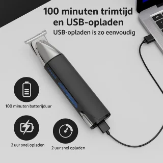 SoNis 9-in-1 Baardtrimmer - Bodygroomer Mannen – Neustrimmer – Tondeuse – Scheerapparaat – Trimmer voor Baard en Lichaam