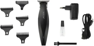Draadloze Tondeuse en Detailtrimmer voor Mannen - Inclusief 5 Opzetkammen en Onderhoudsolie - Haartrimmer met Lange Batterijduur