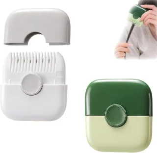 2-in-1 scheidings- en kamtrimmer (wit/groen)