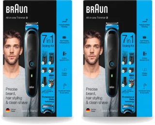 2 x Braun trimset 7-in-1