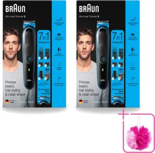 2 x Braun Trimset Baard- en gezichtshaartrimmer