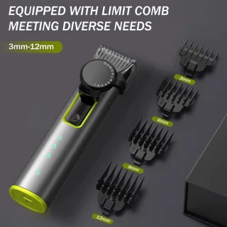4-in-1 Baardtrimmer voor Mannen met Travel Bag