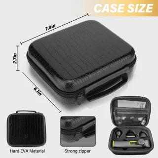 4-in-1 Baardtrimmer voor Mannen met Travel Bag