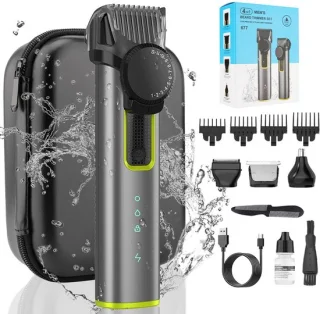 4-in-1 Baardtrimmer voor Mannen met Travel Bag
