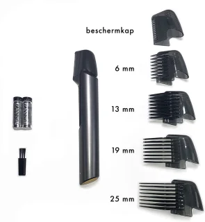 5-in-1 Baardtrimmer voor Mannen met 5 Opzetstukken