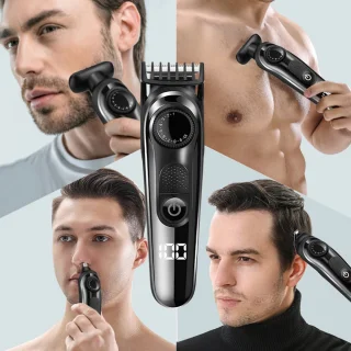 5-in-1 Multigroomer Baardtrimmer voor Mannen met Reistas