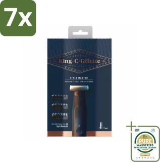 7x King C. Gillette Style Master Stoppelbaardtrimmer