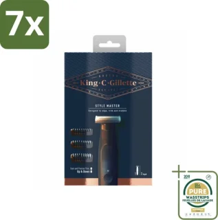 7x King C. Gillette Style Master Stoppelbaardtrimmer