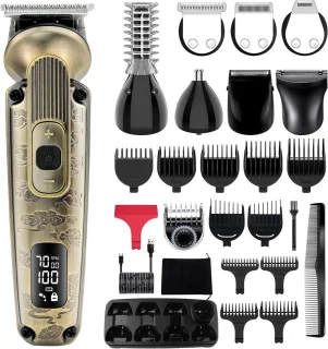 8-in-1 Baardtrimmer en Tondeuse Set