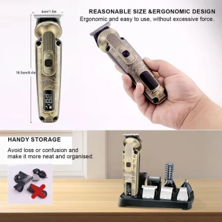 8-in-1 Baardtrimmer en Tondeuse Set