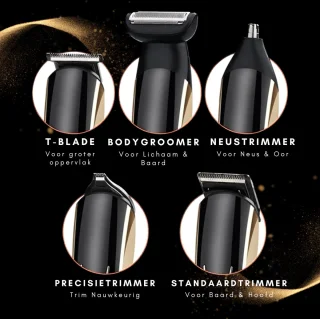 All in One 8-in-1 Baard- en Bodygroomer Mannen