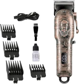 Baard haar trimmer grooming kit zwart