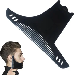 Baard Shaping Tool - Baard Styler - Baard Trimmen - Nauwkeurige Lijnen - 17.5 cm - Transparant
