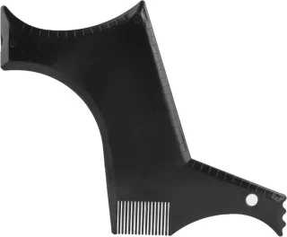 Baard Stylingkam - Vormgereedschap Baard - Nette Baard Creëren - Flexibel Sjabloon - 218 cm - Zwart