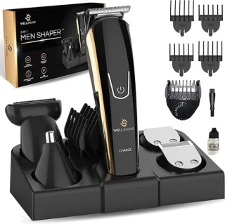 Baardtrimmer alles-in-één trimmerset zwart