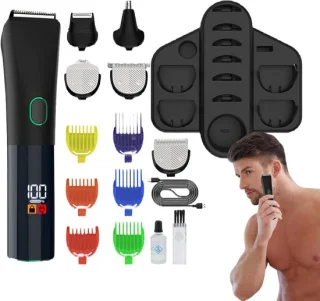 Baardtrimmer grooming kit zwart
