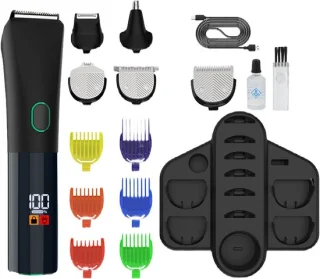 Baardtrimmer heren grooming kit zwart