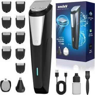 Baardtrimmer heren grooming kit zwart