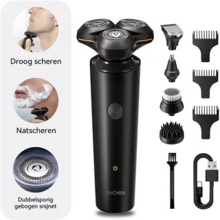Baardtrimmer heren – multifunctioneel scheerapparaat – zwart