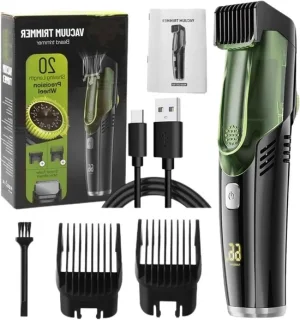 Baardtrimmer met stofzuiger