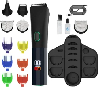 Baardtrimmer set heren zwart