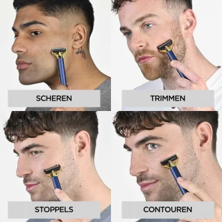 BaByliss X-Blade Super-X OT992E Scheerapparaat en Baardtrimmer Navy & Gold Edition
