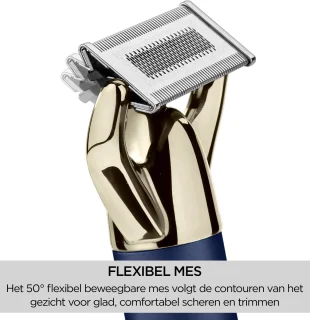 BaByliss X-Blade Super-X OT992E Scheerapparaat en Baardtrimmer Navy & Gold Edition