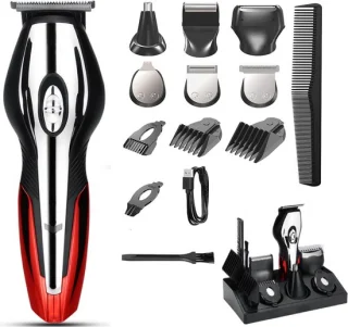 BAESS 6-in-1 Baardtrimmer Rood