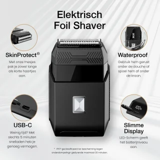BALZAC The Executive Set Baard- en Foilshaver voor Mannen