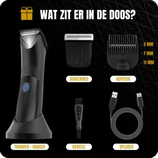 BAØRD Baardtrimmer Draadloos Zwart
