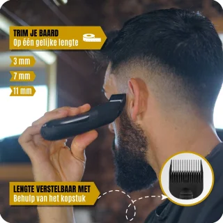 BAØRD Baardtrimmer Draadloos Zwart