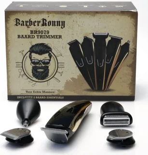 BarberRonny 5 in 1 baardtrimmer goud