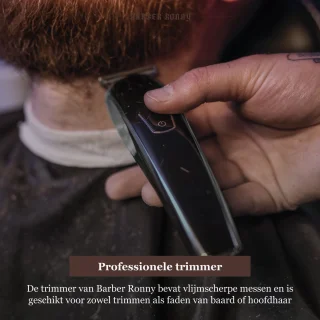 BarberRonny 5-in-1 Baardtrimmer Zwart/Zilver