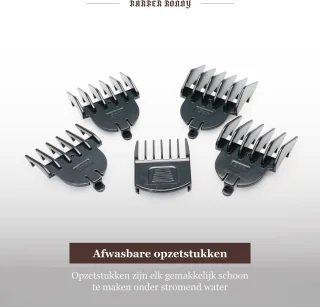 BarberRonny 5-in-1 Baardtrimmer Zwart/Zilver