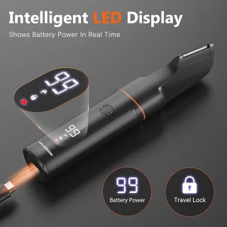 Body Hair Trimmer 4-in-1 voor Mannen USB Oplaadbaar Waterproof