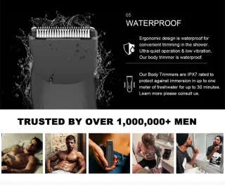 Body Hair Trimmer Waterproof Ergonomisch