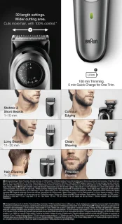 Braun Baard- en haartrimmer