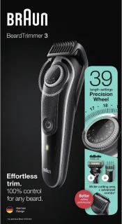 Braun BeardTrimmer 3 BT3342 baardtrimmer zwart/grijs