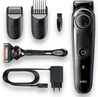 Braun BeardTrimmer 3 BT3342 baardtrimmer zwart/grijs