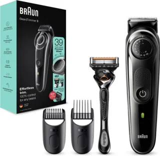 Braun BeardTrimmer 3 BT3342 baardtrimmer zwart/grijs