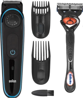 Braun BT3240 Baardtrimmer Zwart Blauw