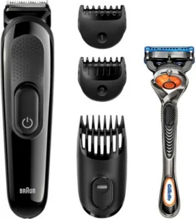Braun BT5260 Baard- en Haartrimmer Zwart/Metaalzilver