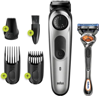 Braun BT5260 Baard- en Haartrimmer Zwart/Metaalzilver