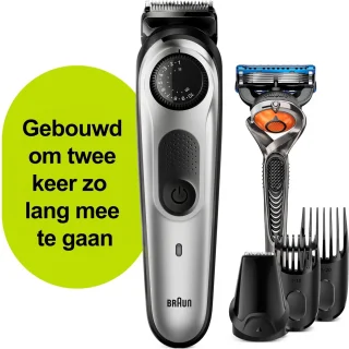 Braun BT5260 Baard- en Haartrimmer Zwart/Metaalzilver