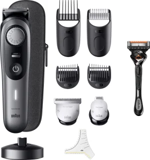 Braun BT9420 BeardTrimmer Accu Nat en Droog Zwart-Grijs