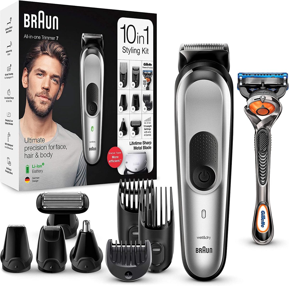 De Braun MGK7220 Baardtrimmer in één oogopslag